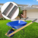 2 Pack Garden Wheelbarrow Handles Grips,Rubber Handlebars Anti-Slip for Tractors and Lawn Mowers,Inner Diameter 30mm