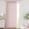 Vision Home Light Pink Pinch Pleated Semi Sheer Curtains Textured Linen Blended Light Filtering Window Curtains 108 inch for Living Room Bedroom Patio Pinch Pleat Drapes with Hooks 9FT 60" Wx108 Lx1