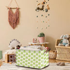 Cute Frog Storage Basket Large 17x11.5x10.5 Inches - Collapsible Fabric Organizer Bin with Handles for Nursery,Kids Room,Toys - Foldable Decorative Hamper with Cartoon Frog Design - Single Pack