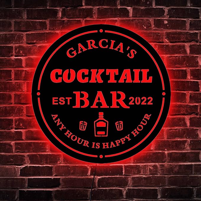 Custom Led Sign, Personalized Home Bar Neon Sign, Neon Sign