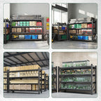 Letaya 68" W Storage Shelves Heavy Duty, 7000LBS Garage Shelving Units, 4 Tier Adjustable Utility Rack Shelf,Large Metal Industrial Shelves,for Shop,Warehouse,Basement (68" W x 24" D x 64" H)