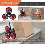 Stair Climbing Dolly, 330 lbs Capacity Heavy Duty Stair Climbing Hand Truck with 6 Wheels and Telescoping Handle, Folding Cart for Stairs and Moving