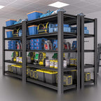 5-Tier Garage Shelving Heavy Duty, 3000 LBS Capacity Metal Storage Rack 76" H x 60" W x 24" D, Adjustable Shelves Unit for Garage, Warehouse, Basement, Pantry, Workshop.4 Pack