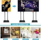 Poster Stand Heavy Duty - Adjustable Poster Stands for Display Foam Board, Double Sided Pedestal Floor Standing Sign Holder Height Up to 80 Inch, 1 Pack