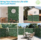 Patio Paradise 6'x12'-1Pc Faux Ivy Fence Privacy Screen Artificial Greenery Wall Backdrop,Fake Grass Wall Panels for Outside Apartment Balcony,Vine Leaf Decor for Outdoor Patio Chain Link