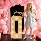 3FT/36 Inch Marquee Light up letters with Warm Lights,White Marquee letter A-Z for Birthday Party Large Mosaic Frame Letter Cardboard Pre-Cut Foam Board Sign Diy Decorations Anniversary (Q)
