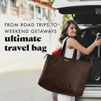 Fit & Fresh Large Beach Bag for Women - Extra Large Travel Tote With Pockets