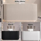 Beauty Salon Reception Desk, Striped Decorative Reception Desk Retail Counter Reception Counter Commercial Retail Counter for Office Reception Salon, Ships in One Piece, Customized Logo