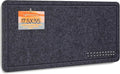 Bulletin Board, 35 x 17 1/2 inches Felt Board - Decorative Pin Board, Cork Board Alternative for Wall, Foldable Self-Adhesive Vision Board Prayer Board with 20 Pushpins Dark Gray