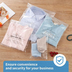 iMailer - 12" x 15"(1000 Counts) - Poly Bags with Suffocation Warning Self Seal 1.6 Mil for Clothing, Shirts, Packaging - Permanent Adhesive