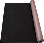 Marine Carpet - 6 FT x 10 FT Black Indoor Outdoor Rug (0.2" Thick) with Water-Proof TPE Backing, Non-Slip Outdoor Marine Carpet Roll for Home, Patio, Porch, Deck