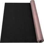 Marine Carpet,6 FT x 14 FT Black Indoor Outdoor Carpet 0.2" Thick with Water-Proof TPE Backing, Non-Slide for Home, Patio, Porch, Deck