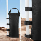 6 Pack Canopy Weight Sand Bags Black 168 LBS Large Canopy Support Frame Fixed Sandbag Windproof Sandbag Canopy Weight Bags for Instant Outdoor Sun Shelter Patio Umbrella, No Sand