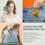 BeeGreen Reusable Gift Bags Floral Reusable Grocery Bags - Large Capacity 6 Pack Bulk Foldable Tote Bag - Recycled Ripstop Polyester Machine Washable Bags With Handles for Women Shopping