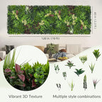 Artificial Ivy Wall Boxwood Roll: 40"x120" UV Resistant Green Leaves Faux for Interior Backdrop,Garden and Indoor Outdoor Wall&Fence Covering Privacy, Party Wall Fence Decor