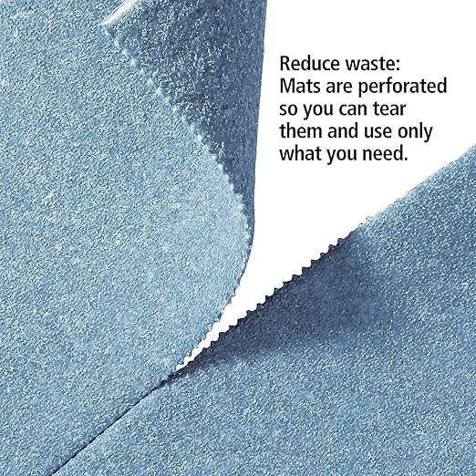 PIG Super Absorbent Mat Pads | 100 Oil Spill Mats | 15" x 19" Perforated Pads | Each Pad Absorbs 43 oz | Total Absorbency is 34 Gallons | Heavyweight | PM50242