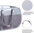 Pop Up Laundry Hamper，with Durable Handles collapsible laundry basket，Easy to Open and Fold for college Dorm,kids room，travel (Gray)…