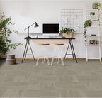Mohawk Elite 24" x 24" Berber (Loop pile), 0.1" Pile Height, Carpet Tile, Nylon Fiber, Dove Color, (1 Tile)
