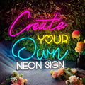 Custom Neon Signs for Wall Decor, CUSTOMNEON Personalized Neon Signs Customizable for Wedding Birthday Prom Party, Custom Neon Lights for Bedroom Bar Studio Beauty Salon Business Shop