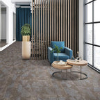 Mohawk Elite 12" x 36" Heathered Loop Glue Down or Floating Installation Carpet Tiles with Cushioned Backing in Color Berkeley Hills