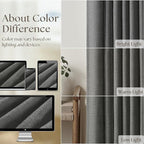 Charcoal Grey 84 Inch Pinch Pleated Linen Curtains 2 Panel Set for Living Room Thick Linen Textured Drapes 84 Inches Long Pinch Pleat Drapes Semi Sheer Curtain for Dining Bedroom Dark Slate Grey