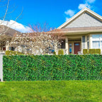 Grass Wall, Artificial Tropical Boxwood Panels 20"x20"(12pcs), Privacy Hedge Fence Screen with UV Protection, Greenery Backdrop for Indoor Home Wedding Decor and Outdoor Patio Backyard