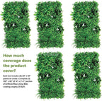 NatraHedge Artificial Maui Living Wall Vertical Garden for Outdoor Hedge Installments or Indoor Decor (5 Pack) 28 SQF