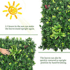 Artificial Boxwood Panels: 20"x20" 12P UV-Anti Fake Grass Ivy Privacy Hedge Greenery Backdrop Fence Wall Screen for Garden Fence Covering Privacy, Outdoor Indoor Home Decor