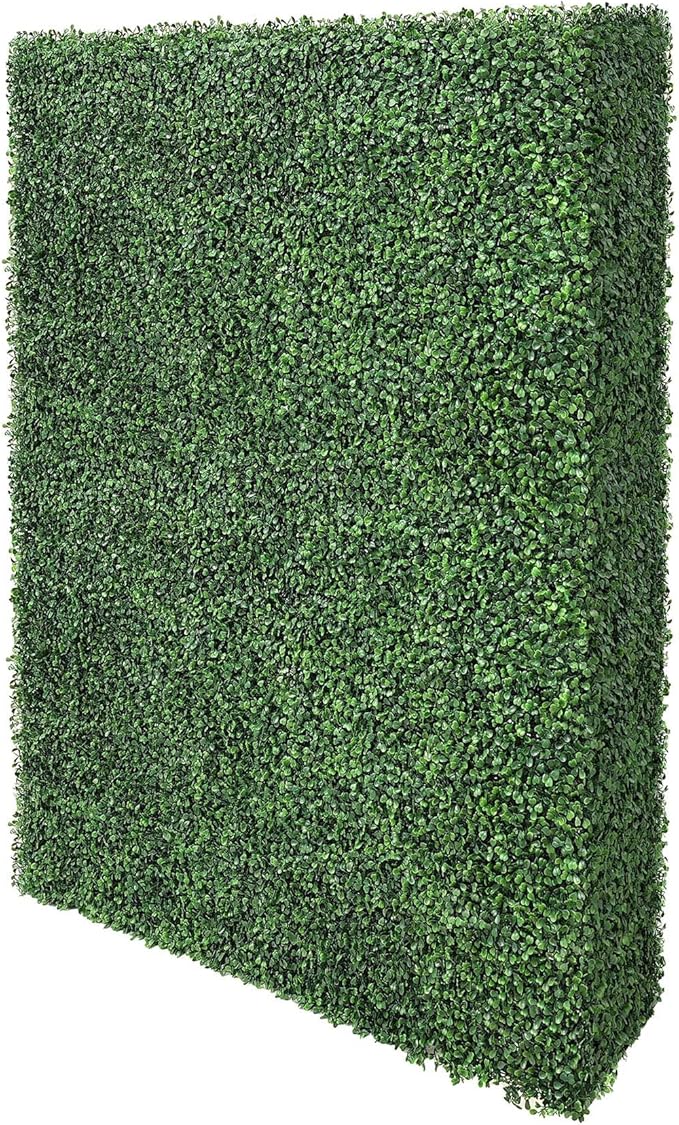 AGPL Artificial Hedge Wall Without Planter, Outdoor or Indoor Decorative Privacy Wall, Great for Balcony, Patio, Deck, TOP Cover Panel is Included ... (48" W*12" D*79" H)