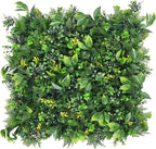 Boshen Artifical Grass Wall Backdrop 6PCS 20"x20" Boxwood Panels Grass Boxwood Hedge Wall Greenery UV Protected Artificial Grass Wall Decor for Party Wedding Backyard Indoor Outdoor