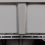 Seville Classics Heavy Duty NSF Bin Rack Solid Steel Wire Shelving Storage Unit, Patented Organizer for Garage, Warehouse, Office, Restaurant, Classroom, Kitchen, Gray, Includes 12 Bins