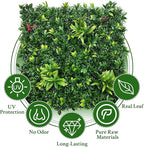 Artificial Boxwood Panels: 40" x 120" (33.5 sqft) UV-Anti Fake Grass Ivy Privacy Hedge Greenery Backdrop Fence Wall Screen for Garden Fence Covering Privacy, Outdoor Indoor Home Decor