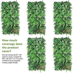 NatraHedge Artificial Kauai Living Wall Vertical Garden for Outdoor Hedge Installments or Indoor Decor (5 Pack) 28 SQF