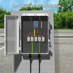 Outdoor Electrical Junction Box, ABS Water Resistant Enclosure with Internal Mounting Panel & Hinged Cover, 15.7" H* 11" L* 5.9" W