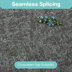 jxgzyy Soft Carpet Tiles 20×20 Inch, 0.38'' Padded Carpet Squares, Non-Adhesive Carpet Flooring with Textured Silicone Back, Easy DIY Soft NylonTiles for Basement, 12 Pcs/32.3 Sqft