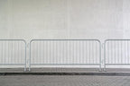 Angry Bull Barricades Barricade in a Box 2.0 - Heavy Duty Interlocking Steel Barricade, 8.5 Ft. (Hot Dipped Galvanized, Flat feet)