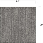 Mohawk Elite 24" x 24" Berber (Loop pile), 0.08" Pile Height, Carpet Tile, Nylon Fiber, Dappled Steel Color, (24 Tiles), (96 sqft/carton)