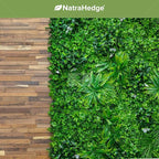 NatraHedge Artificial Maui Living Wall Vertical Garden for Outdoor Hedge Installments or Indoor Decor (5 Pack) 28 SQF