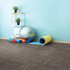 Mohawk Elite 24" x 24" Berber (Loop pile), 0.08" Pile Height, Carpet Tile, Nylon Fiber, Elm Color, (1 Tile)