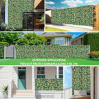 20"X20" Artificial Boxwood Panels, 16PCS Grass Wall Hedge Panels UV-Protected Greenery Privacy Hedge Screen, Grass Backdrop Wall for Indoor Outdoor Patio Balcony, Party Garden Fence Decor