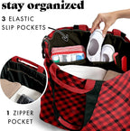 Fit & Fresh Large Beach Bag for Women - Extra Large Travel Tote With Pockets