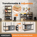 HOMEDANT 5 Tier Storage Shelves Adjustable Laminated Boltless Garage Metal Shelving Unit Heavy Duty Utility Rack Shelf Warehouse Pantry Closet Kitchen (2, (S) 28" W, Black)