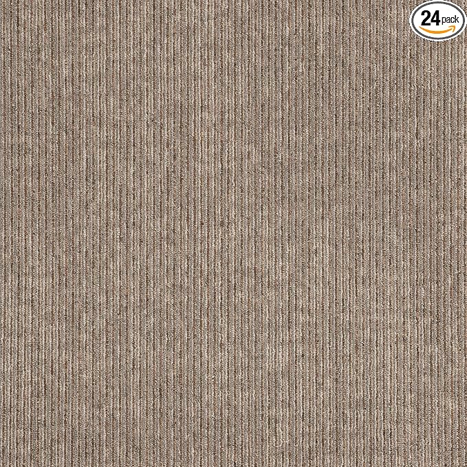 Mohawk Advance 24" x 24" Berber (Loop pile), 0.09" Pile Height, Carpet Tile, PET Fiber, Trending Topics Color, (24 Tiles), (96 sqft/carton)