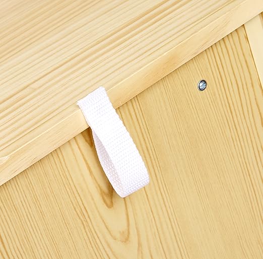 Amazon Basics Coat Locker Storage, 5-Section with Bench, 13"D x 54"W x 48"H, Natural Finish, Solid Pine Wood, Mudroom Furniture with Storage & Hooks for Home, School, Kindergarten