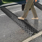 Cable Protector Ramp - Extension Cable Floor Protector, Outdoor Driveway Sidewalk, High Visibility Safety Strip, Wire Line Concealment System, Safety Equipment, Road Traffic Use
