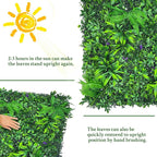 Artificial Greenery Wall Panels: 70'' x 120'' UV-Anti Faux Greennery Grass Wall Privacy Backdrop Fence Screen for Garden Fence Covering Privacy, Outdoor Indoor Home Decor