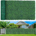 Artificial Boxwood Roll Panels,60"x 120"(50 sq.ft) UV-Anti Faux Ivy Leaves Privacy Fence Screen Grass Wall Roll Panels for Indoor Home Decor and Outdoor Garden Backyard