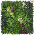 Artificial Grass Wall Boxwood Plant Panel: 20"x20"(6P) UV Resistant Green Leaves Faux for Interior Wall Backdrop,Garden and Indoor Outdoor Wall&Fence Covering Privacy，Party Wall Fence Decor