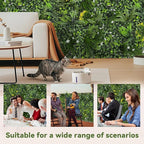 Artificial Grass Wall Boxwood Plant Panel: 20"x20"(8P) UV Resistant Green Leaves Faux for Interior Wall Backdrop,Garden and Indoor Outdoor Wall&Fence Covering Privacy，Party Wall Fence Decor