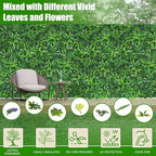 Grass Wall Panels, 40"x120"(33.33 SQFT) Hedge Boxwood Roll Backdrop with UV-Resistant, Fake Greenery Plant Decor for Outdoor Indoor Patio Garden Backyard